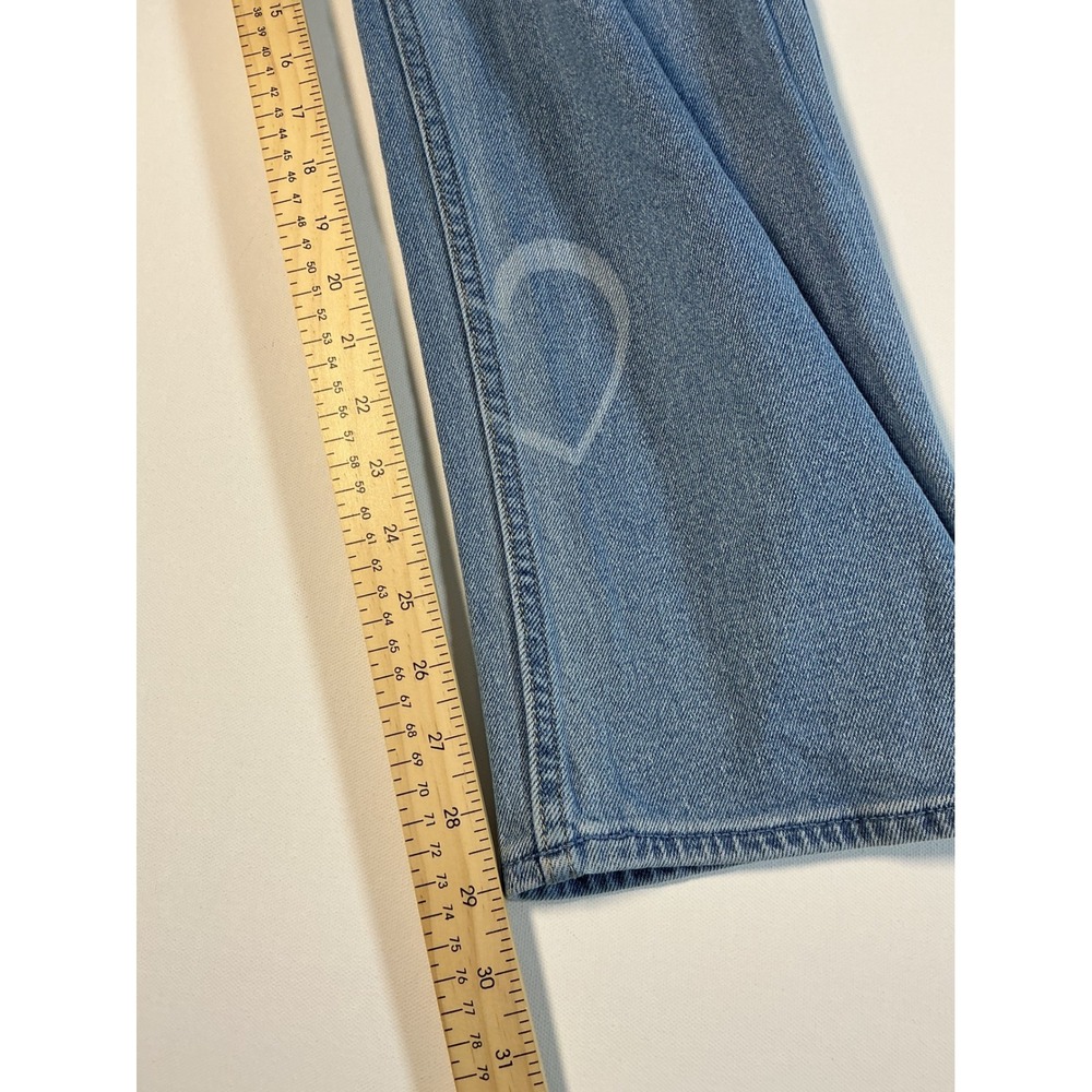 Hollister Ultra High Rise Dad Jeans Heart Print Medium Wash Size 23R - Picture 10 of 10